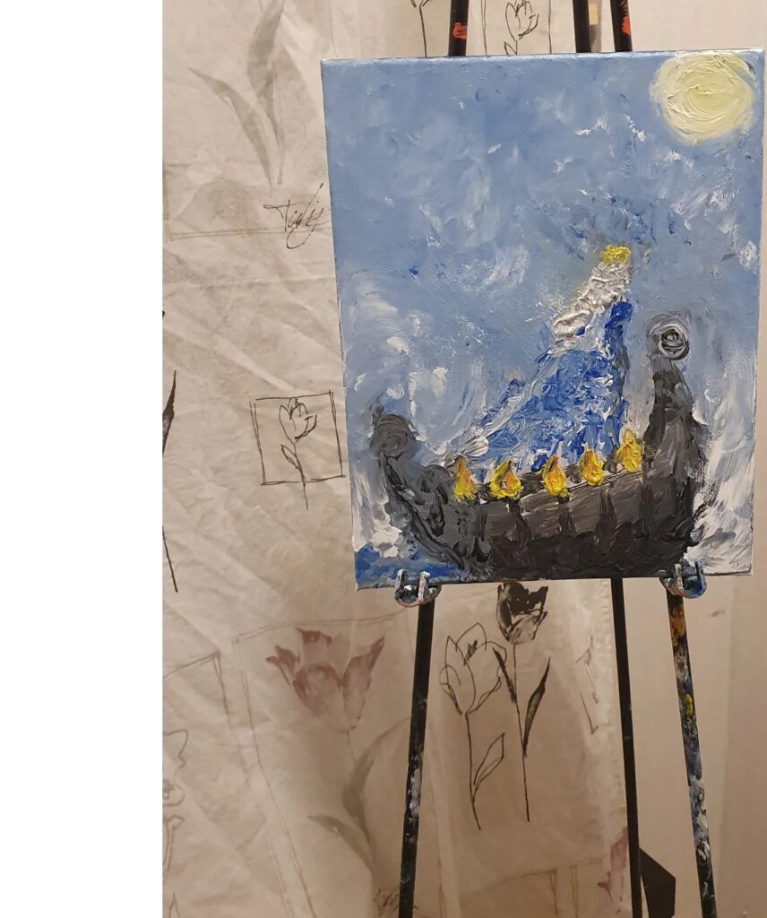 canvastavla akrylmålning Anne Kaarina Soulshine