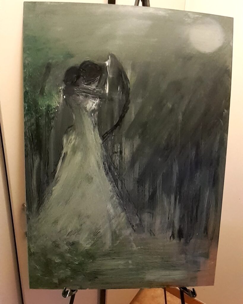 akrylmålning på papp av Anne Kaarina Soulshine